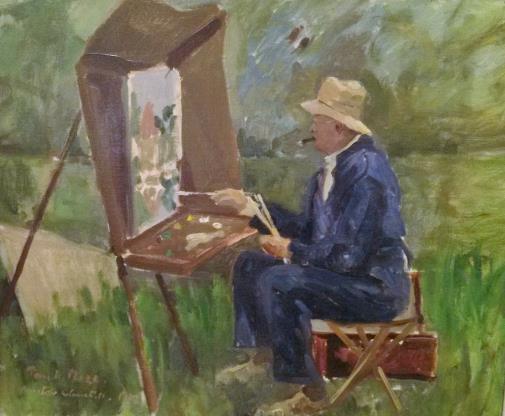 Amateur amid Professionals A self-proclaimed pastime painter, Winston Churchill did not begin painting until the age of forty.