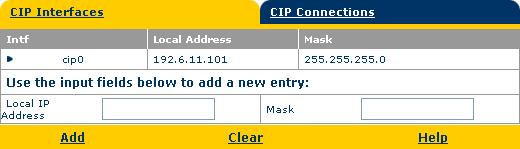 3 The SpeedTouch 610 Web Interface Classical IP Click this link to display Classical IP (CIP) over ATM page.