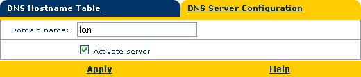 entries. This may be useful for devices which do not support DNS, e.g. a printer.