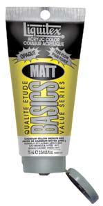 Acrylic Colors BASICS Matt Acrylics A range based on student demand! Brilliant water resistant Gouache like colors in tubes at a great value price.