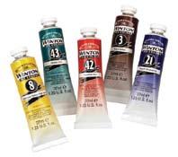 Oil & Alkyd Colors Winton Oil Colours 49 carefully selected colours containing traditional pigments like genuine cadmiums as well as some of the modern alternatives; Azo pigments are used in Cadmium