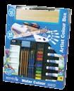 Natural Oak box containing a selection of watercolour media. RC 8490253 Watercolor Set $64.49 Reeves Water Colour Tube Sets Sets contain 22 ml tubes.