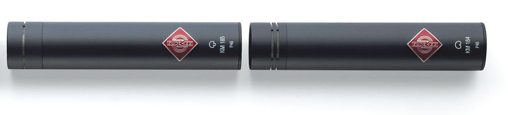 Although the KM 184 has the same capsule as the KM 84, the microphone differs slightly on the 0 frequency response: The KM 184 has a gentle rise at about 9 khz, a characteristic that was introduced