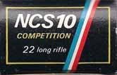 No other data is available at this time. LR-1.22 LONG RIFLE. "NCS 10 COMPETITION".
