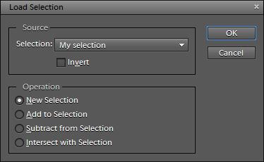 Choose Select > Save Selection. The Save Selection dialog box appears (Figure 15). 3. Enter a name for the selection and click OK.
