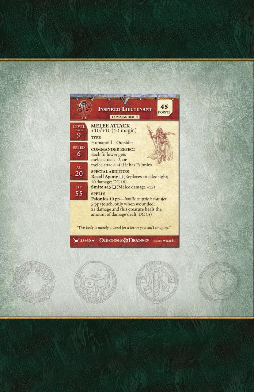 ANATOMY OF A STAT CARD Melee Attack: Add to the die roll when attacking adjacent enemies. Roll the enemy s AC or better to hit. On a hit, deal the damage listed in parentheses.