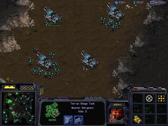 Strategy Games: Realism vs. Fun Screen shot from Starcraft.