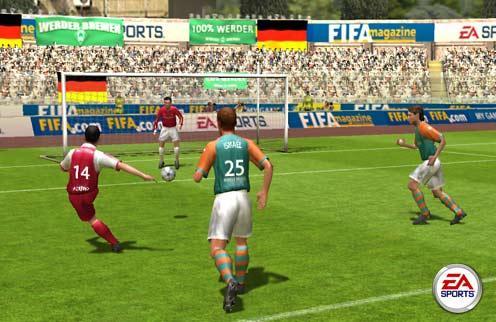 Sports Games: Features and Interface Screen shot from FIFA 2005.