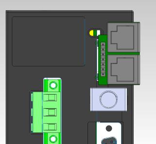 The pin out follows the Modbus mechanical interface