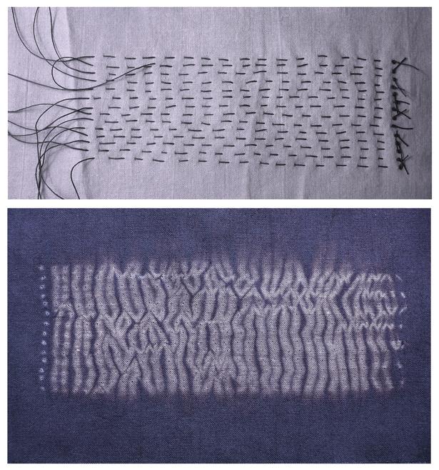 1D Dyeing Fabric - Shibori Techniques By: ApeApe http://www.burdastyle.