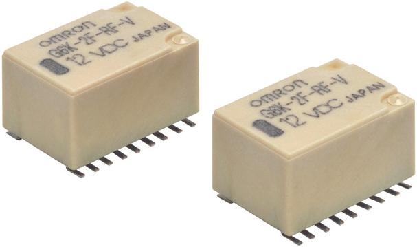 Surfacemounting Highfrequency elay 8Hz Band Miniature DPDT High requency elay for Highspeed Differential Transmission Signal Switching Highfrequency characteristics (insertion loss db or less at 8