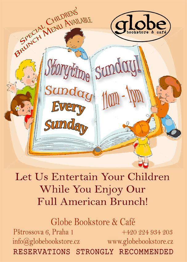 STORYTIME SUNDAY 11:00-13:00 - Storytime - We are pleased to bring you Sunday Story Time for your children in the Bookstore each Sunday.