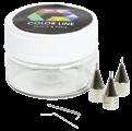 COLOR LINE AIRBRUSH MEDIUM Colour Line Paints & Pens can be used for airbrushing by adding approx. 35% Airbrush Medium to obtain the correct consistency.