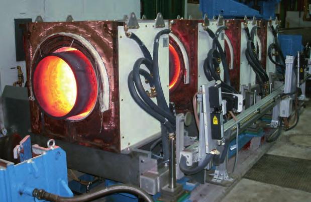 HARDENING, annealing AND TEMPERING SYSTEMS PIPE HARDENING SYSTEMS Heat treatment of pipes facilitates expanding the applicability of pipes and saving material as well as reducing weight.