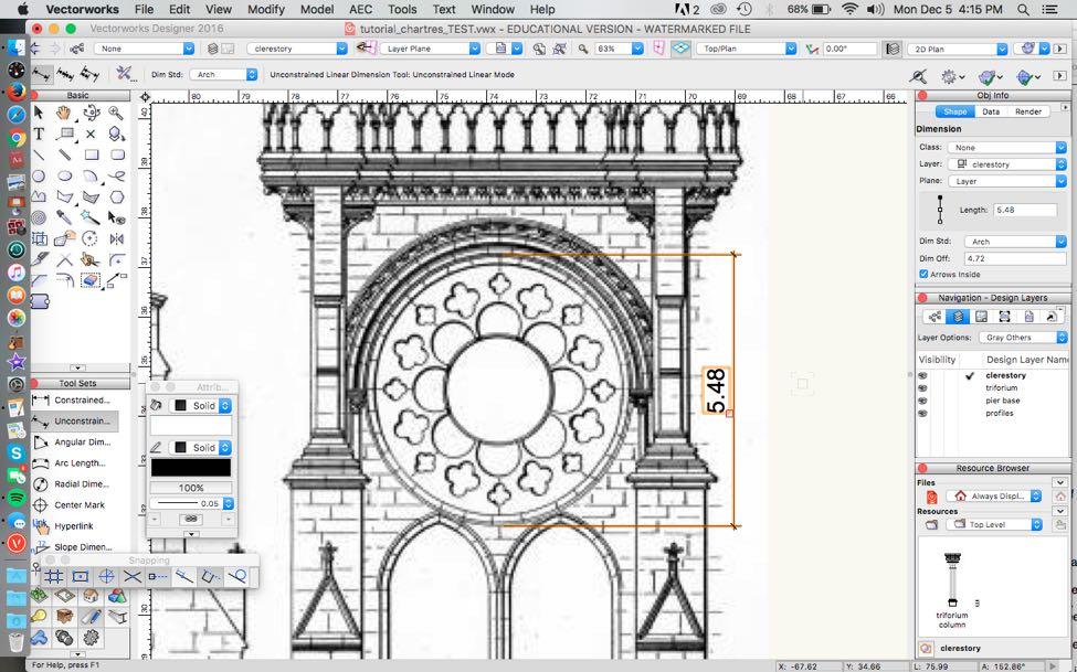 Step 4. Build the rose window 1.