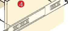 NÜVO LOAD CAPACITY: 100LB./ 45KG FULL EXTENSION BALL BEARING SLIDE Packaging: 10 pairs per box Full extension ball bearing drawer slide 32mm hole pattern with breathing tabs 100lb.