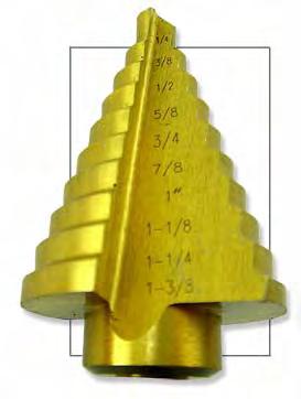 These are Titanium coated to last 6 times longer than regular drill bits. They are widely used in sheet metal work and by auto body shops.