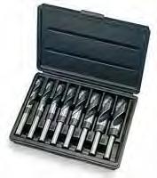 8 PIECE SILVER & DEMING DRILLS These bits are black nitride drill bits, they are excellent for drilling large diameter holes in steel and other hard metals.