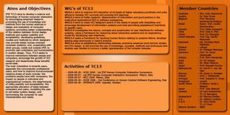 Website front page design for IFIP TC13 One example considered IFIP TC13, the technical committee on human-computer interaction, which needed a new website and