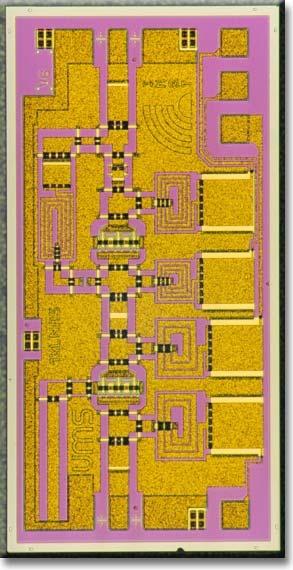 GaAs circuits 10 GHz LNA Simulated using 3 NF [db] 2,6 2,2 Sim. Meas.