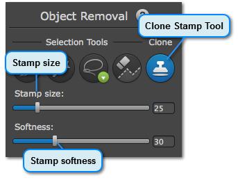 Clone Stamp Retouching To manually remove small blemishes or to clone (copy) objects on an image, you can use the clone stamp tool. 1.