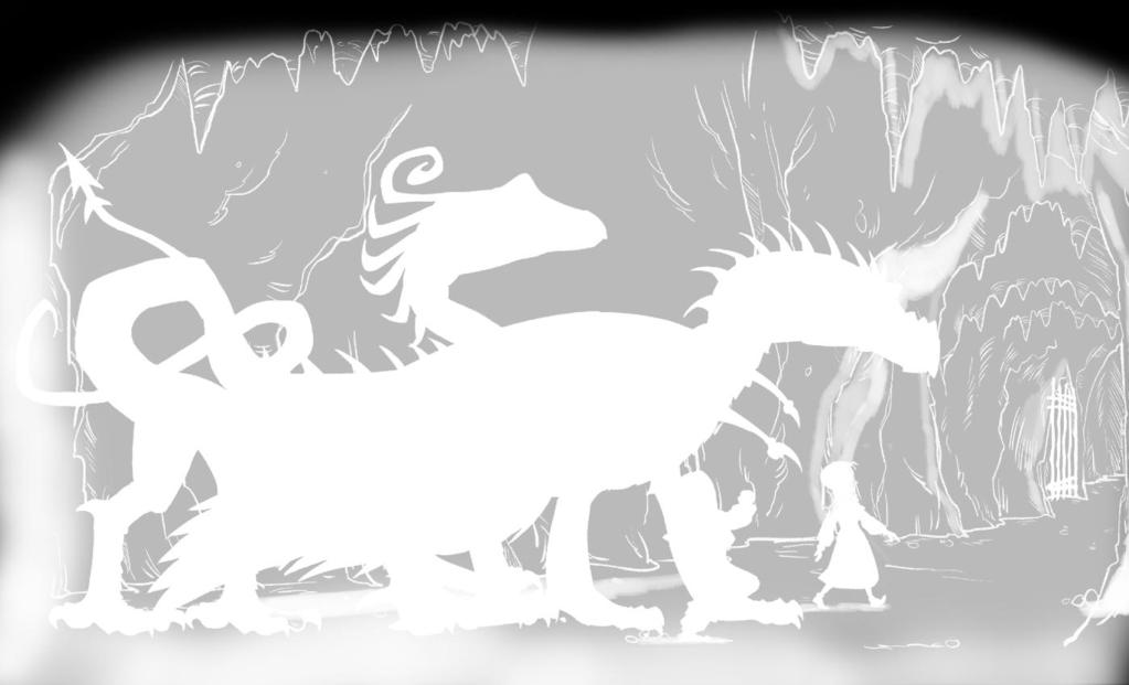 She marched off toward the Dragon Caves. Her dragon, Vulcan, stomped after her. He was a Fire Dragon with red scales.