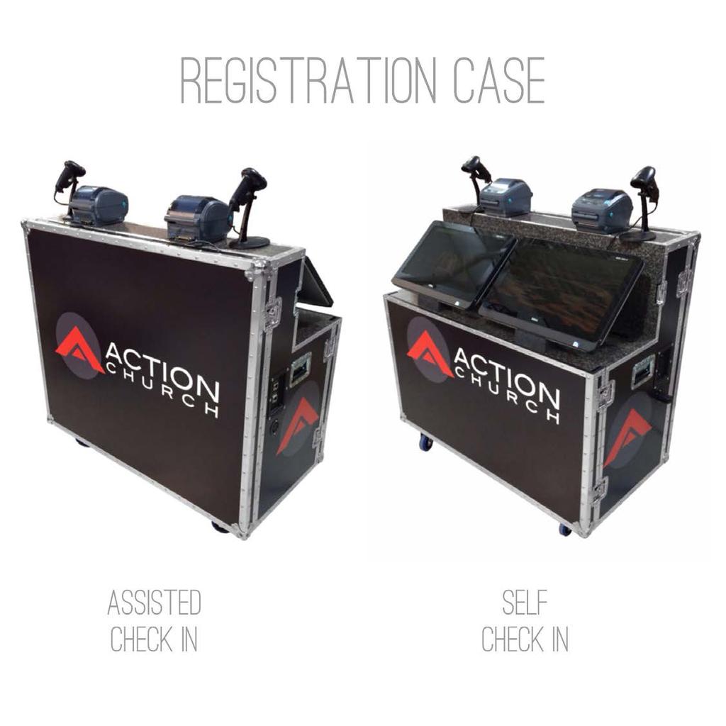 REGISTRATION CASES Whether you need to register adults or children; want an assisted station or a self-check in station, this case can handle it all.