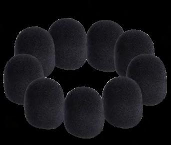 These foam windscreens will fit most standard mics and are available in