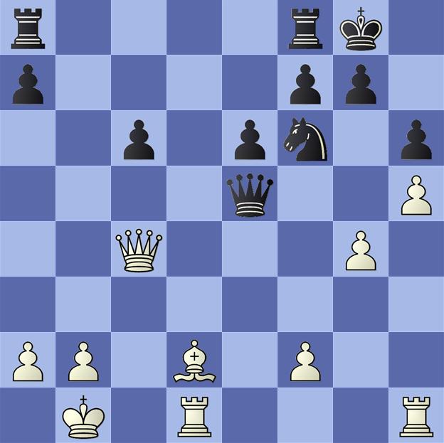 wasn't all one sided. Now I wasn't exactly sure what to move. I calculated g5 and now I wonder if it might have been better than my move. [20...Nxg4 21.