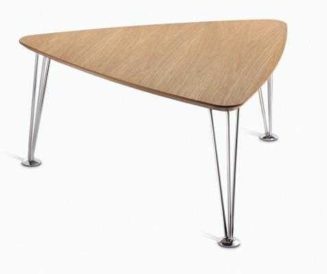 Wood frame coffee table. Oak veneer table top with solid oak legs.
