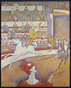 Art Masterpiece: The CIRCUS, 1859-1891 by Georges Seurat Keywords: Grade: Activity: Pointillism, Into of Primary/Secondary Colors Kinder First Painting with Pointillism Meet the Artist: Born in