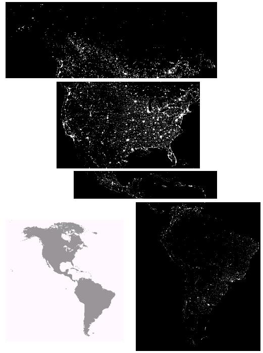 30 Applications: GIS (cont ) s taken from Gonzalez & Woods, Digital Processing (2002) Night-Time Lights of the World data