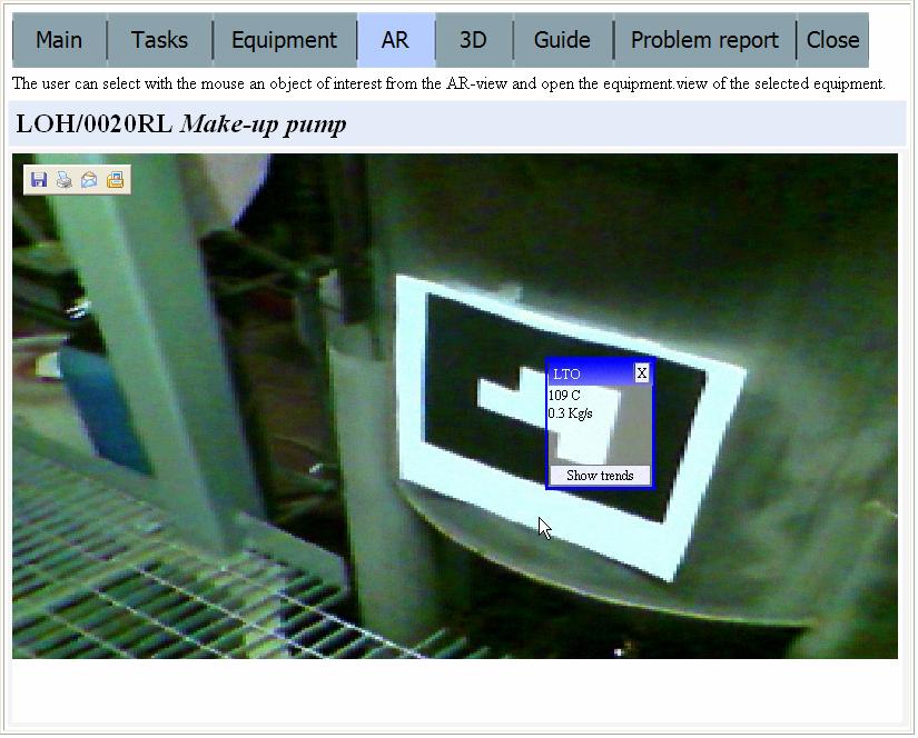 Developing a Mobile, Service-Based Augmented Reality Tool 561 Fig. 4. The augmented reality (AR) view of the prototype.