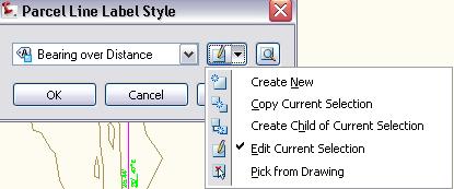 Figure 13: Dialog box for accessing label style editing tools You can drag and drop styles between drawings using the Settings tab Master View.