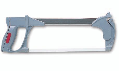 Figure 4-21 Hacksaw Hacksaw A saw with a U-shaped steel frame fitted with replaceable metal-cutting blades. Standard and high-tension models are available.
