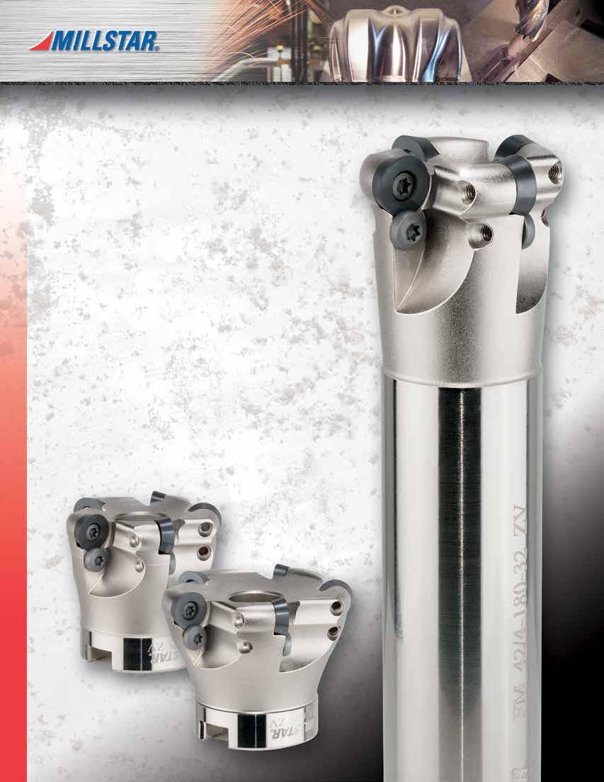 Millstar face mills are equally useful on newer high velocity machines and older slower equipment and will optimize milling performance of all your machine tools.