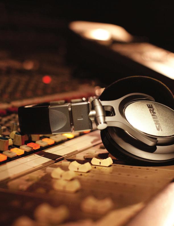 Perfect sound from ear to ear: PROFESSIONAL HEADPHONES Keep an ear on every detail.