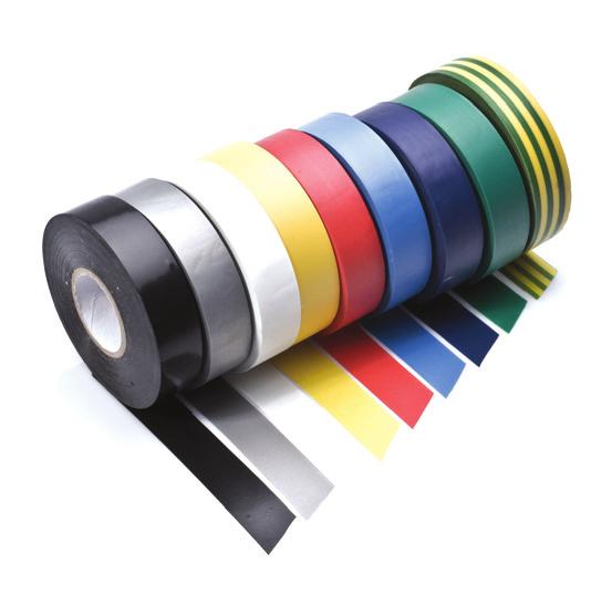 Cable Preparation & ing Electrical Insulation Tapes C A range of insulation tapes typically used by electricians.