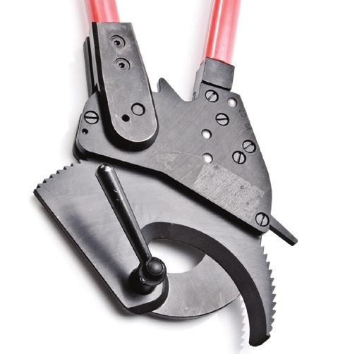 E Cable Preparation & ing Heavy Duty Ratchet Cable tters These heavy duty Rennsteig ratchet cable cutters are ideal when cutting copper, aluminium cables with rigid rubber or plastic sheaths.