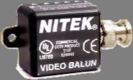 Video Balun Transceivers - up to 3,000 feet Nitek offers a wide variety of passive video balun transceivers.