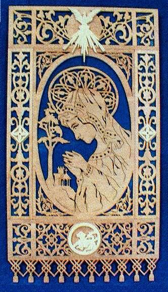 Mary Wall Plaque Create our beautiful and intricate fretwork