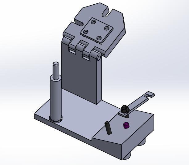 7. PROCESS OF LOADING & UNLOADING JIG Step 1: The below is jig in open condition, put the workpiece into jig, locating pin will prevent