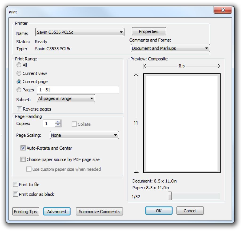 ATTENTION When printing this document, any page scaling or page fitting options in your print dialog box must be
