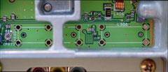 This shows the main circuit board after the filters have been removed.