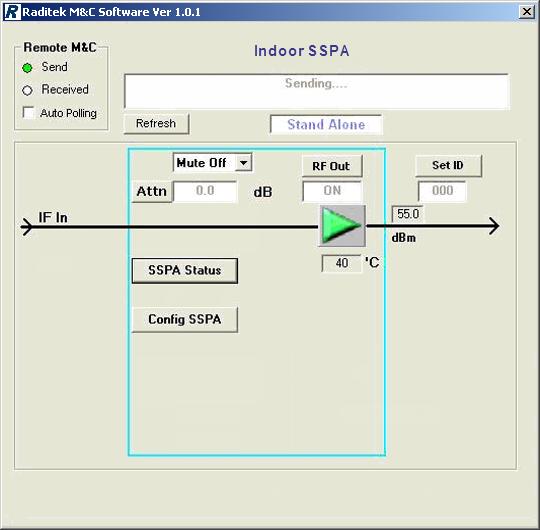 Figure 2-31: Indoor SSPA AAA11B0001-RM Main Display & Status Information 2.3.10.