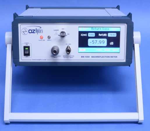 Benchtop Backreflection Meter for Visible & Near Infrared Wavelengths Sensitive to 70dB Wide wavelength offering for special applications: