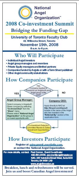 Organization" as the group to co-invest opportunity with. Company CEO: - Apply directly to NAO at: http://tinyurl.