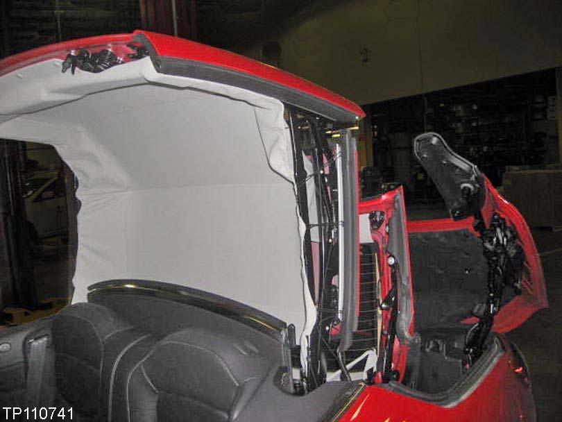 5. Next, position the retractable hard top (or hard top) as shown in Figure 4.