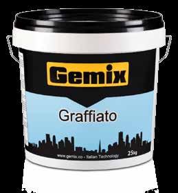 5 mm Thinner: Water Dry: 5-6h / 24h Package: 25kg ORBIPUTZ Quartz-based acrylic plaster with a decorative effect for interior and exterior surfaces.