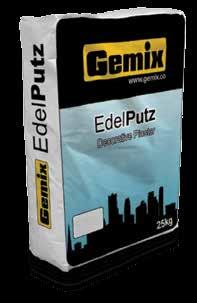 4kg / m2 Package: 25kg EDELPUTZ EdelPutz is a mineral cement-based plaster, which contains hydrated lime, fillers and additives. It has a great resistance in all weather conditions and is transpirant.